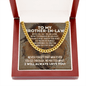 To My Brother-In-Law Cuban Link Chain Necklace - Motivational Gift for Brother-In-Law