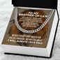To My Brother-in-law Cuban Link Chain Necklace - Motivational Graduation Gift - Brother-in-law Wedding Gift - Brother-in-law Birthday Gift