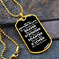 To My Brother-in-law Dog Tag Necklace - Always Remember You Are Braver - Motivational Graduation Gift - Brother-in-law Birthday Gift Military Chain (Gold) / No
