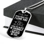 To My Child Dog Tag Necklace - Never Forget I Love You - Motivational Graduation Gift - Nonbinary Child Birthday Gift - Christmas Gift