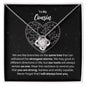 To My Cousin Necklace - Gift for Cousin - Branches on the Same Tree - Motivational Graduation, Birthday, Christmas, Wedding Gift 14K White Gold Finish / Standard Box