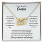 To My Cousin Necklace - Promise to Love You - Motivational Graduation Gift - Cousin Birthday Gift - Christmas Gift 18K Yellow Gold Finish / Standard Box
