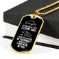 To My Daughter Dog Tag Necklace - Never Forget I Love You - Motivational Graduation Gift - Daughter Birthday Gift - Christmas Gift