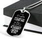 To My Daughter Dog Tag Necklace - Never Forget I Love You - Motivational Graduation Gift - Daughter Birthday Gift - Christmas Gift