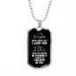 To My Daughter Dog Tag Necklace - Never Forget I Love You - Motivational Graduation Gift - Daughter Birthday Gift - Christmas Gift