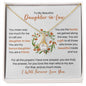 To My Daughter-in-Law Alluring Beauty Necklace - Gift for Bonus Daughter 18K Yellow Gold Finish / Standard Box