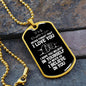 To My Daughter-in-Law Dog Tag Necklace - Never Forget I Love You - Motivational Graduation Gift - Daughter-in-Law Birthday Gift - Christmas Gift Military Chain (Gold) / No