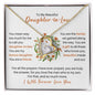To My Daughter-in-Law Forever Love Necklace - Gift for Bonus Daughter 18k Yellow Gold Finish / Standard Box