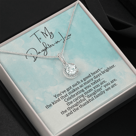 To My Daughter-In-Law Necklace - Mother's Day Jewelry Gift from Mother-In-Law