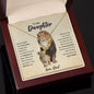 To My Daughter Love Dad Necklace - Old Lion Love Knot Gift for Daughter