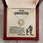 To My Daughter Love Dad Viking Necklace - Gift for Daughter