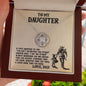 To My Daughter Love Dad Viking Necklace - Gift for Daughter
