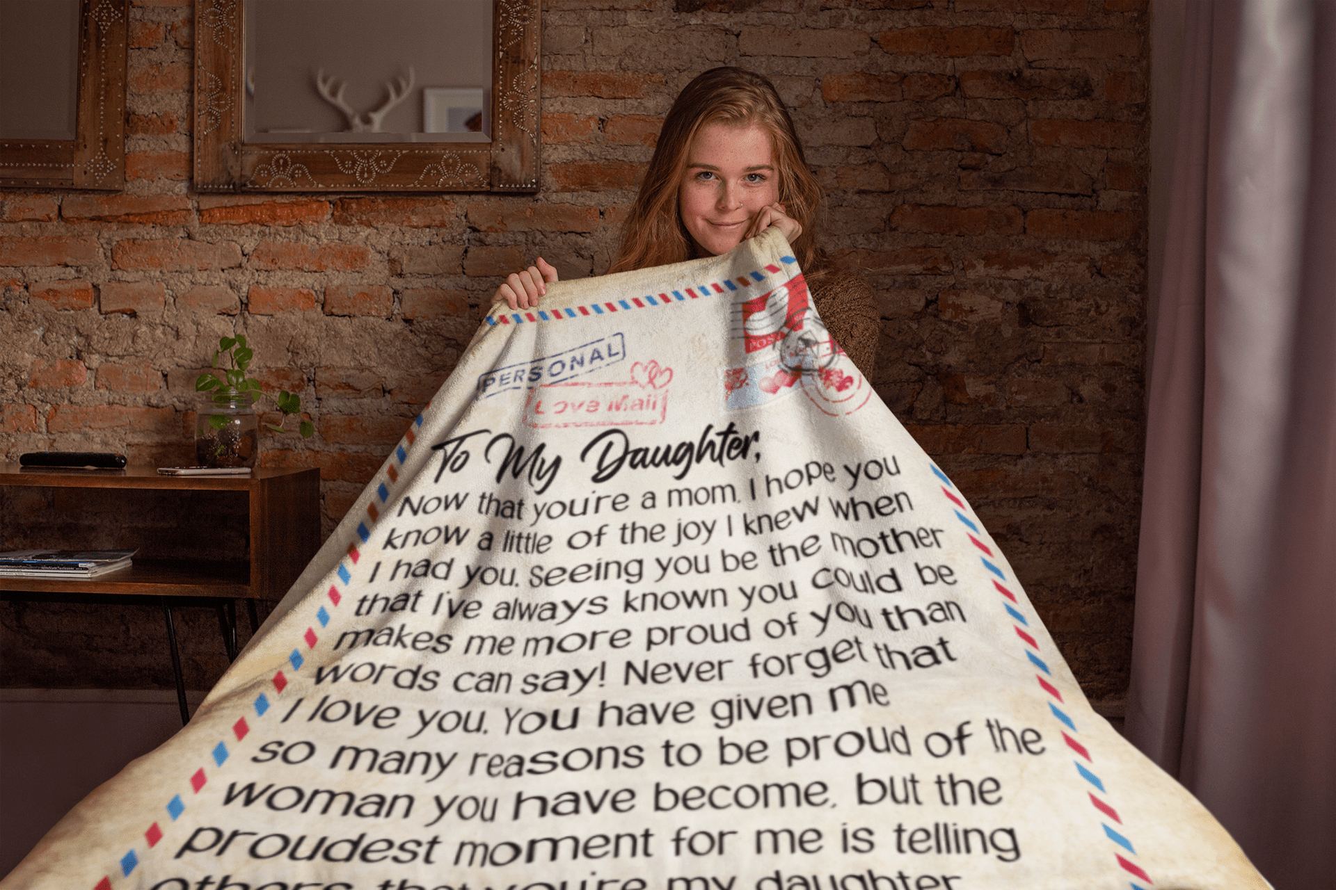 To My Daughter Mother's Day Letter Blanket - Gift to Daughter from Mom