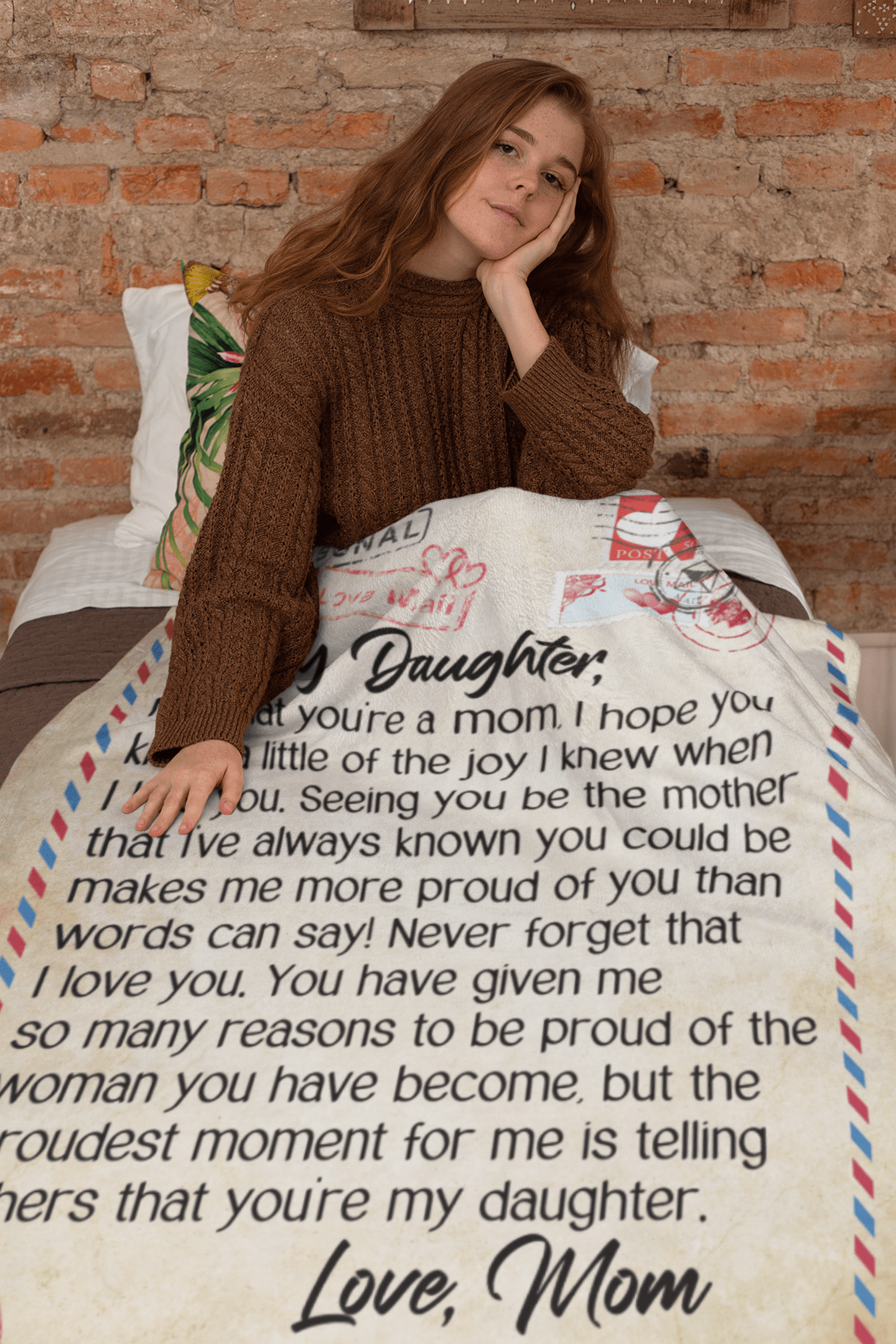 To My Daughter Mother's Day Letter Blanket - Gift to Daughter from Mom