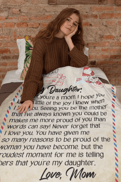 To My Daughter Mother's Day Letter Blanket - Gift to Daughter from Mom