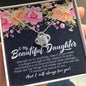 To My Daughter Necklace - Gift for Daughter Birthday - Daughter Valentine's Day Gift - Daughter Graduation Present
