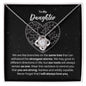 To My Daughter Necklace - Gift for Daughter - Branches on the Same Tree - Motivational Graduation, Birthday, Christmas, Wedding Gift 14K White Gold Finish / Standard Box