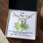 To My Dino-Mite Wife Necklace - You Make My Heart Saur - Funny Gift for Valentine's Day, Anniversary, Birthday