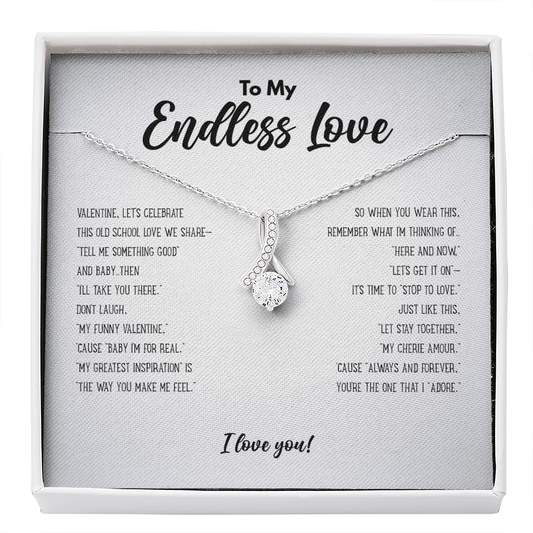 To My Endless Love - Old School Soul R&B Music Lover Valentine's Day Gift for Wife, Soul Mate, Girlfriend, Fiance Two Toned Box