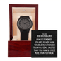 To My Ex-Husband Men's Wooden Watch - Always Remember Motivational Graduation Gift - Ex-Husband Wedding Gift - Birthday Gift