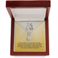 To My Ex-Wife Necklace - Ex-Wife Mother's Day Gift - Jewelry from Ex-Husband Mahogany Style Luxury Box w/LED