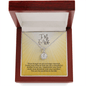 To My Ex-Wife Necklace - Ex-Wife Mother's Day Gift - Jewelry from Ex-Husband Mahogany Style Luxury Box w/LED