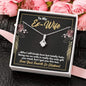 To My Ex-Wife Necklace - Funny Gift for Ex-Wife - Ex-Wife Birthday, Christmas Jewelry