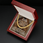 To My Father Cuban Link Chain Necklace - Motivational Gift for Dad for Father's Day