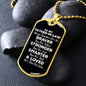 To My Father-in-law Dog Tag Necklace - Always Remember You Are Braver - Motivational Graduation Gift - Father-in-law Birthday Gift