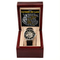 To My Father-in-Law Openwork Skeleton Watch - Gift for Father-in-Law - Motivational Graduation, Birthday, Christmas, Wedding Gift