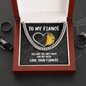 To My Fiance Cuban Chain Necklace - You Are the Only Meat for My Taco - Funny Anniversary or Valentine's Day Gift Cuban Link Chain (Stainless Steel)
