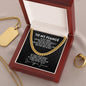 To My Fiance Cuban Link Chain Necklace - Romantic Valentine&#39;s Day/Anniversary Gift for Fiancé