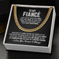 To My Fiance Cuban Link Chain Necklace - Your Last Everything - Fiance Anniversary Wedding Gift - Christmas Birthday Gift for Future Husband