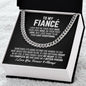 To My Fiance Cuban Link Chain Necklace - Your Last Everything - Fiance Anniversary Wedding Gift - Christmas Birthday Gift for Future Husband