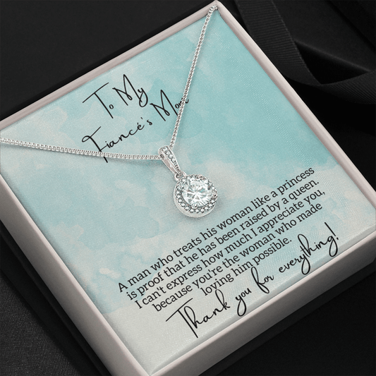 To My Fiance's Mom Necklace - Mother's Day Gift - Mother of the Groom Jewelry