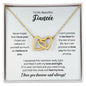 To My Fiancée Necklace - Promise to Love You - Motivational Graduation Gift - Fiancée Birthday Gift - Christmas Gift 18K Yellow Gold Finish / Standard Box