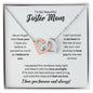 To My Foster Mom Necklace - Promise to Love You - Motivational Graduation Gift - Foster Mom Birthday Gift - Christmas Gift Polished Stainless Steel & Rose Gold Finish / Standard Box