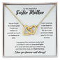 To My Foster Mother Necklace - Promise to Love You - Motivational Graduation Gift - Foster Mother Birthday Gift - Christmas Gift 18K Yellow Gold Finish / Standard Box