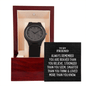 To My Friend Men's Wooden Watch - Always Remember Motivational Graduation Gift - Friend Wedding Gift - Birthday Gift