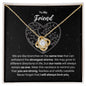 To My Friend Necklace - Gift for Friend - Branches on the Same Tree - Motivational Graduation, Birthday, Christmas, Wedding Gift 18K Yellow Gold Finish / Standard Box