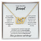 To My Friend Necklace - Promise to Love You - Motivational Graduation Gift - Friend Birthday Gift - Christmas Gift 18K Yellow Gold Finish / Standard Box