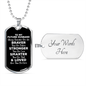 To My Future Husband Dog Tag Necklace - Always Remember You Are Braver - Motivational Graduation Gift - Future Husband Birthday Gift Military Chain (Silver) / Yes