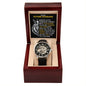 To My Future Husband Openwork Skeleton Watch - Gift for Fiance - Motivational Graduation, Birthday, Christmas, Wedding Gift