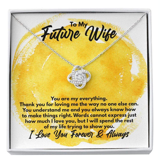 To My Future Wife Necklace - Engagement Gift - Wife to Be Jewelry Standard Box