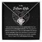 To My Future Wife Necklace - Gift for Future Wife - Branches on the Same Tree - Motivational Graduation, Birthday, Christmas, Wedding Gift 14K White Gold Finish / Standard Box
