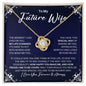 To My Future Wife Necklace - My Missing Piece - Valentine's Day Anniversary Gift - Fiancee Romantic Birthday Christmas Gift 18K Yellow Gold Finish / Standard Box