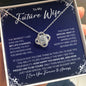 To My Future Wife Necklace - My Missing Piece - Valentine's Day Anniversary Gift - Fiancee Romantic Birthday Christmas Gift