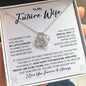 To My Future Wife Necklace - My Missing Piece - Valentine's Day Anniversary Gift - Fiancee Romantic Birthday Christmas Gift