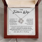 To My Future Wife Necklace - My Missing Piece - Valentine's Day Anniversary Gift - Fiancee Romantic Birthday Christmas Gift