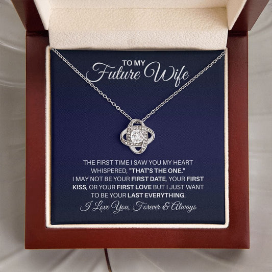 To My Future Wife Necklace - You're the One - Gift for Future Wife - Fiancee Valentine's Day, Anniversary Gift, Birthday Gift